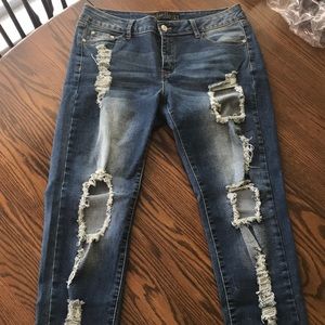 Urban Chic Distressed Skinny Jeans